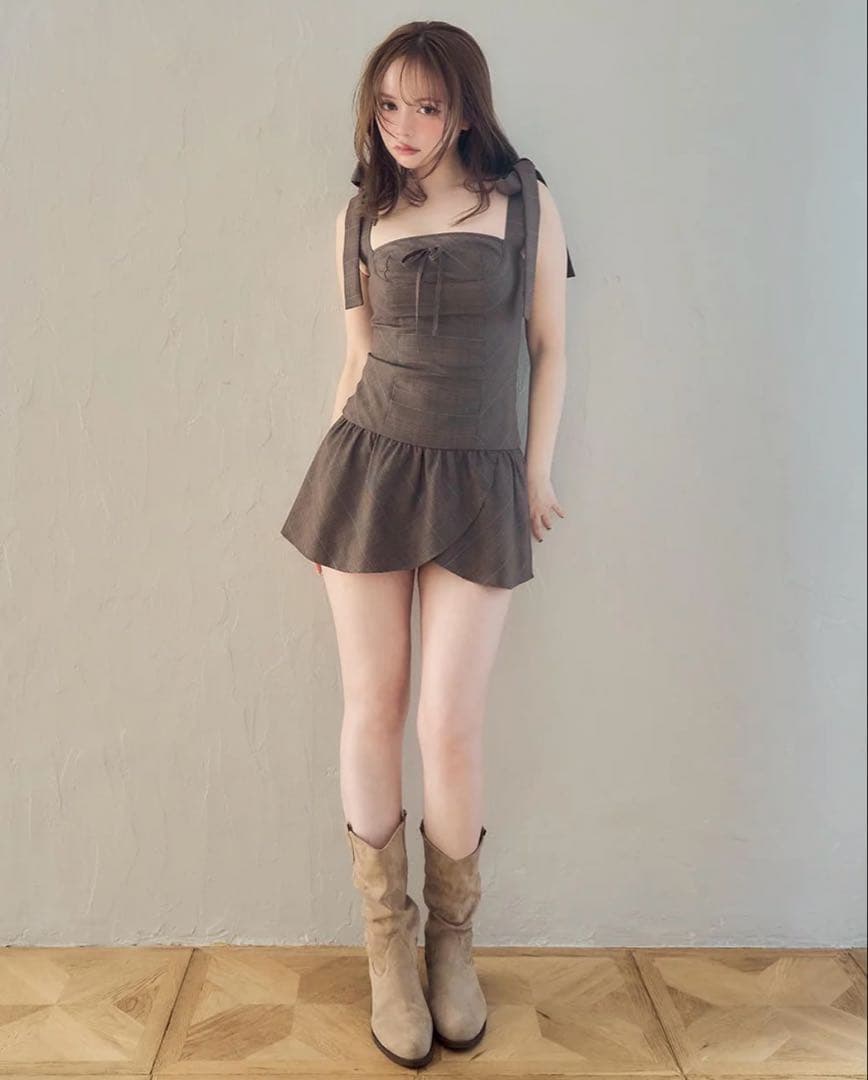 ワンピース andmary Rojina ribbon dress