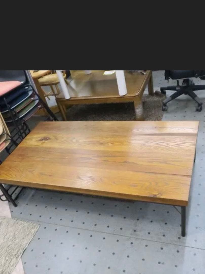 トラックファニチャー　OAK IRON-LEG LOW TABLE