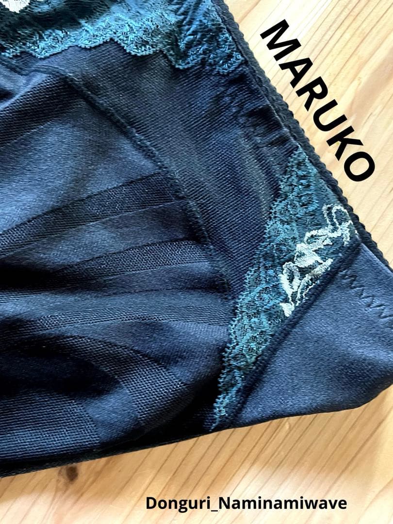 MARUKO リベルディーニュ ショートガードル ELサイズ　黒×グリーン限定