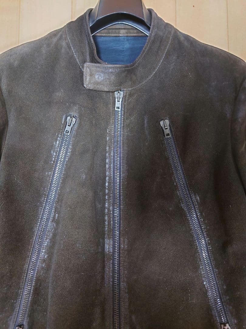 マルジェラ ハの字ライダース サイズ48 スウェード