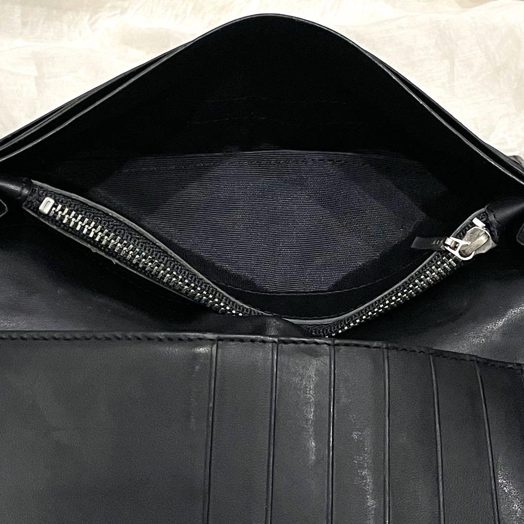 美品 JeanPaulGAULTTER 長財布 ブルードラゴン ロゴ型押し