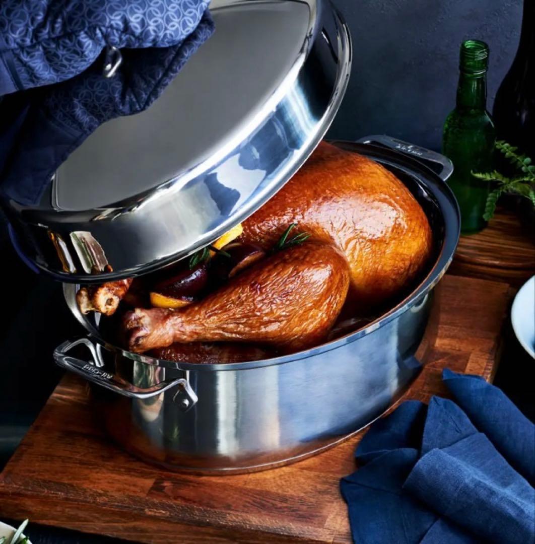 新品　All-Clad ステンレス オーバルロースター 15インチ