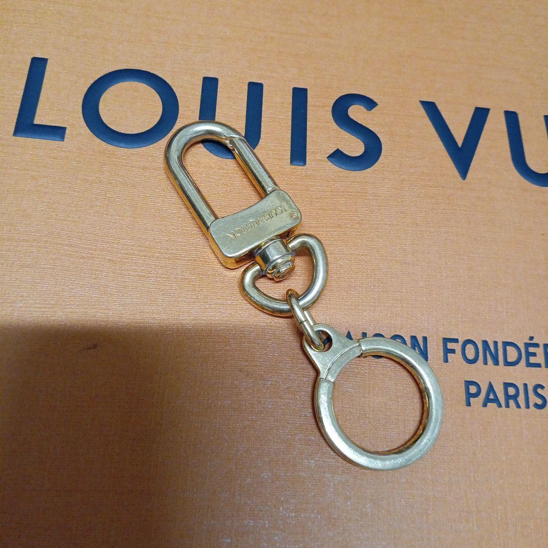 ルイ・ヴィトン。美品金色、アノクレ、キーリングキーホルダー