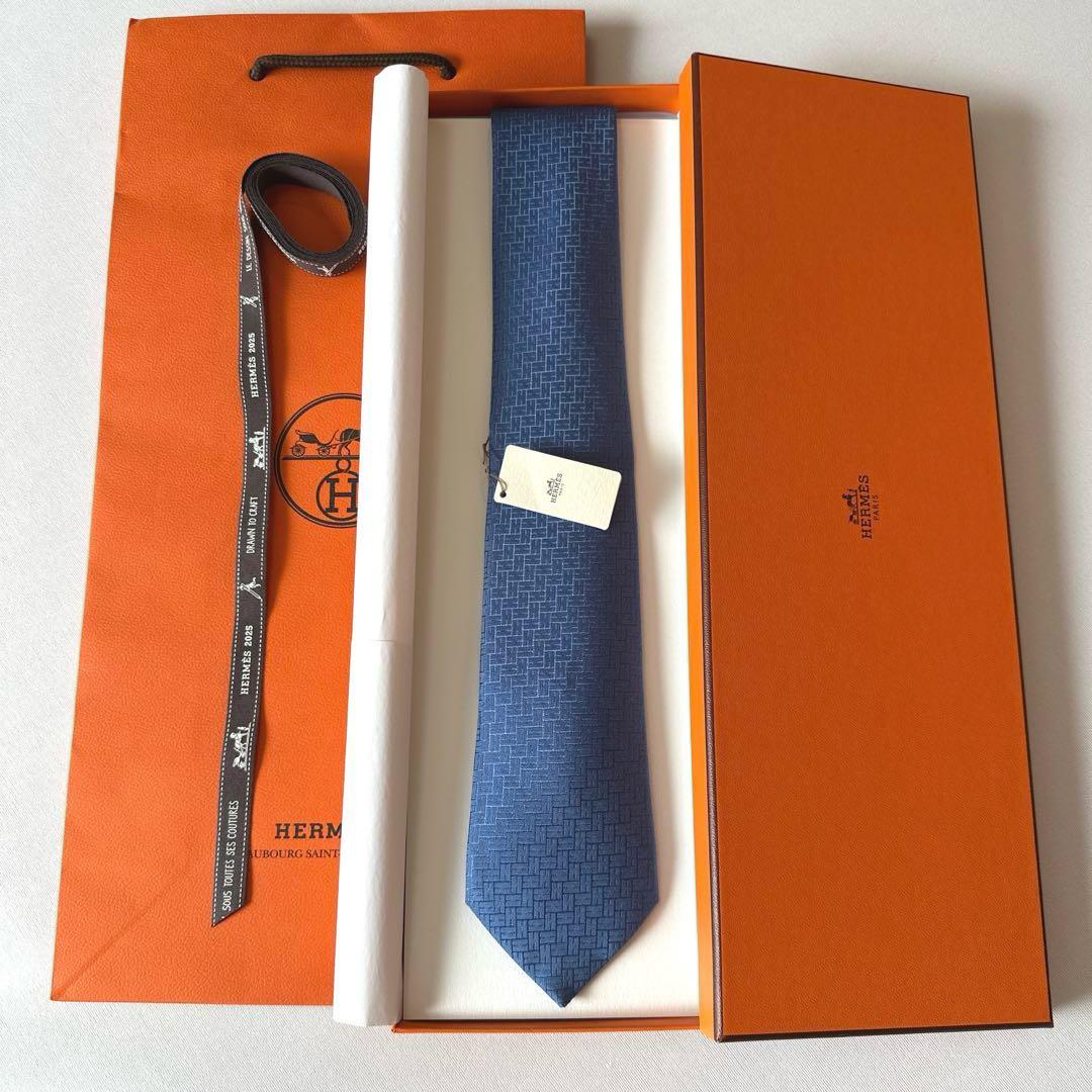専用です。　　エルメス ネクタイ 《ファソネ H》 24 7 cm 新品 未使用