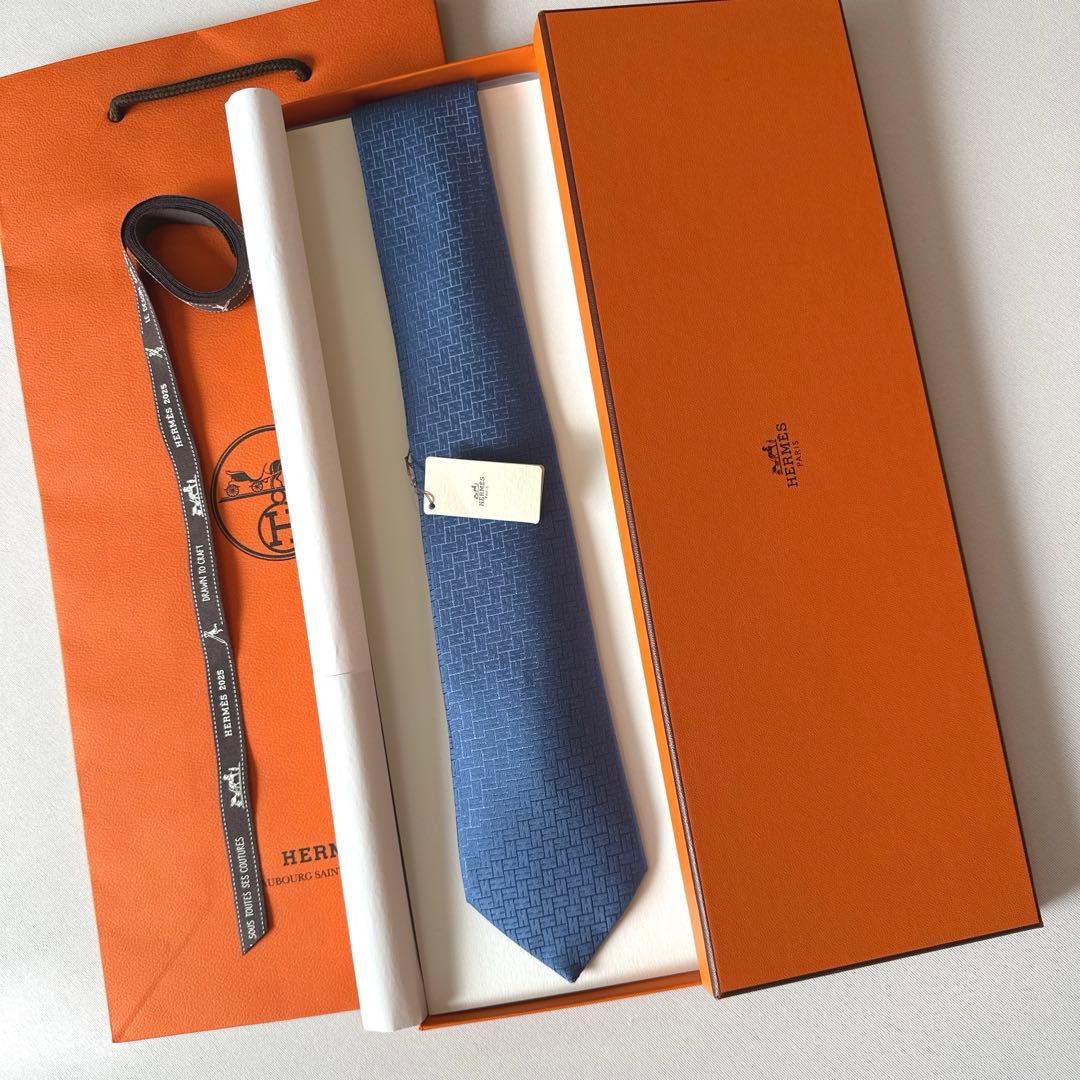 専用です。　　エルメス ネクタイ 《ファソネ H》 24 7 cm 新品 未使用