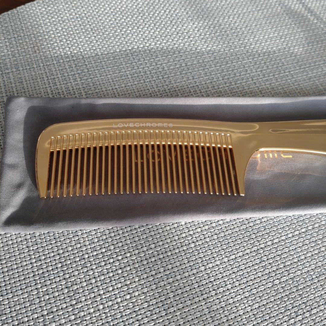 LOVECHROME テツキゴールド コーム 専用ポーチ付き