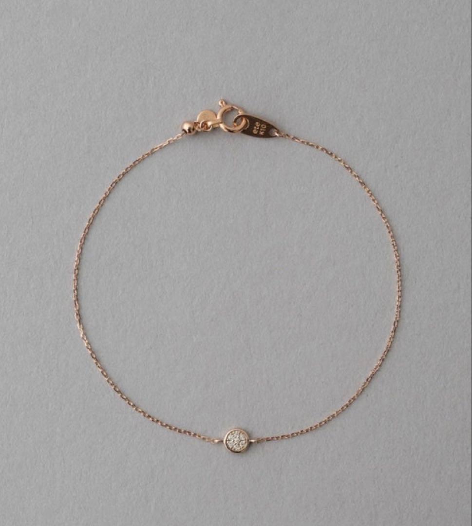 【ete】K10 ブリリアント ダイヤモンド ブレスレット