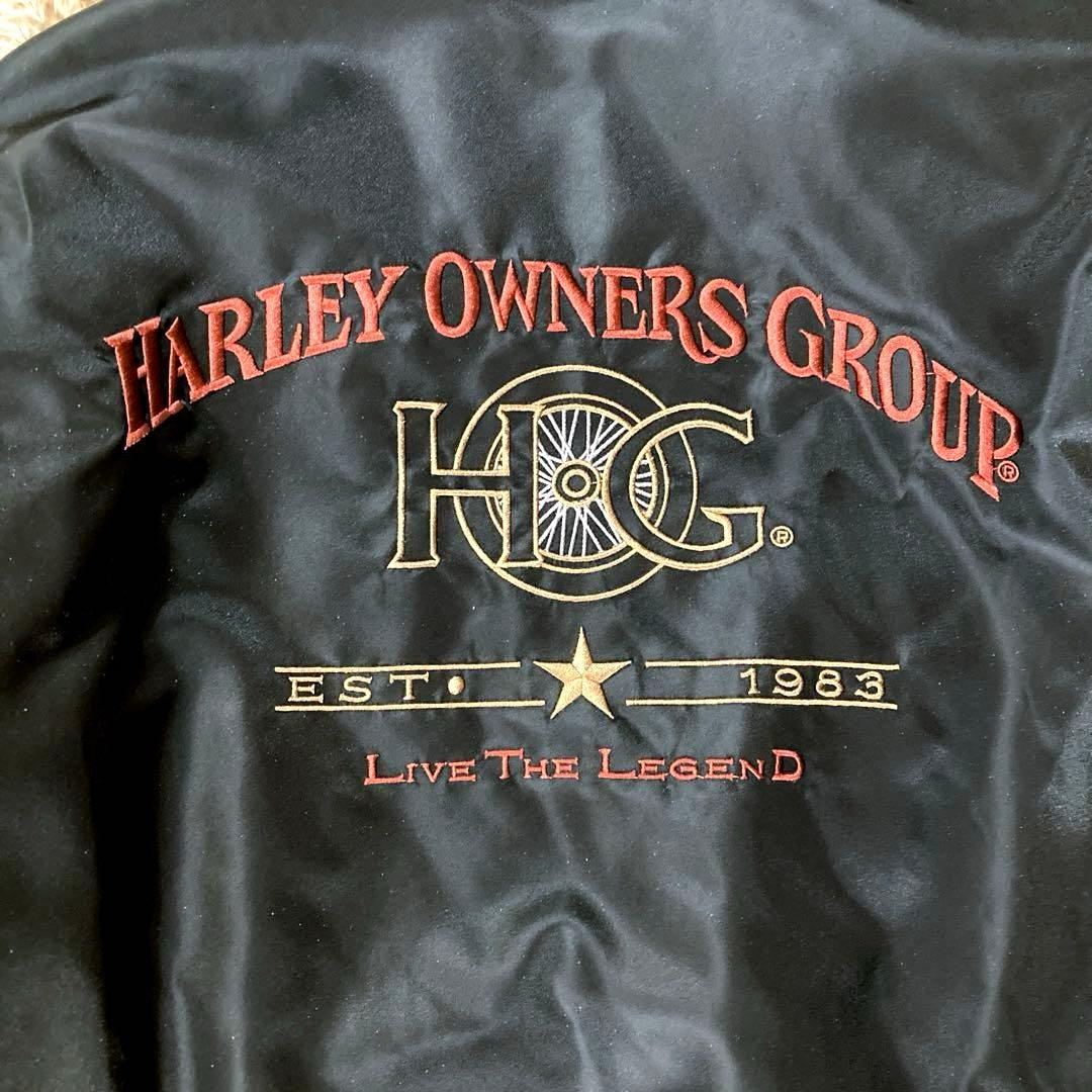 【希少ヴィンテージ】ハーレー H.O.G MA-1 イーグルタグ / 黒 / L