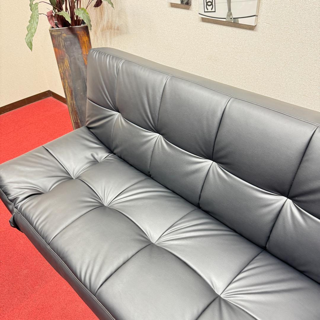 東京23区送料無料　超美品ニトリ ソファベッド Nシールド マークスAM 合皮