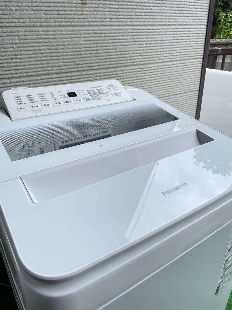 802 パナソニック 7kg洗濯機 エコナビ インバーター パワフル滝洗い搭載