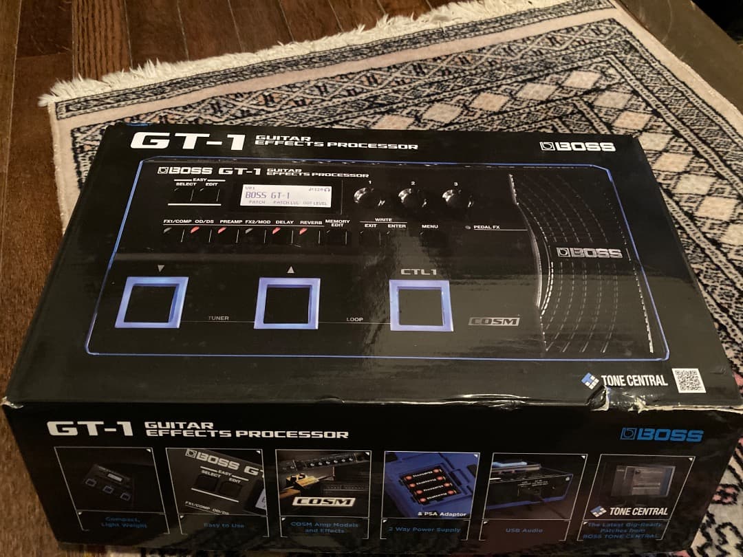 BOSS GT-1 純正アダプター、GT1の教科書付き　マルチエフェクター