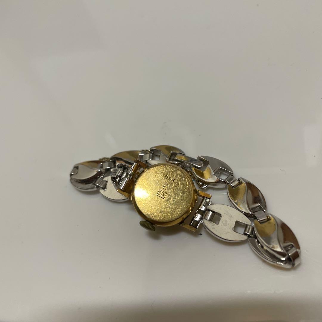 ひ*ん様 SEIKO SOLAR K18 金 手巻き式 腕時計 動作品 ゴールド