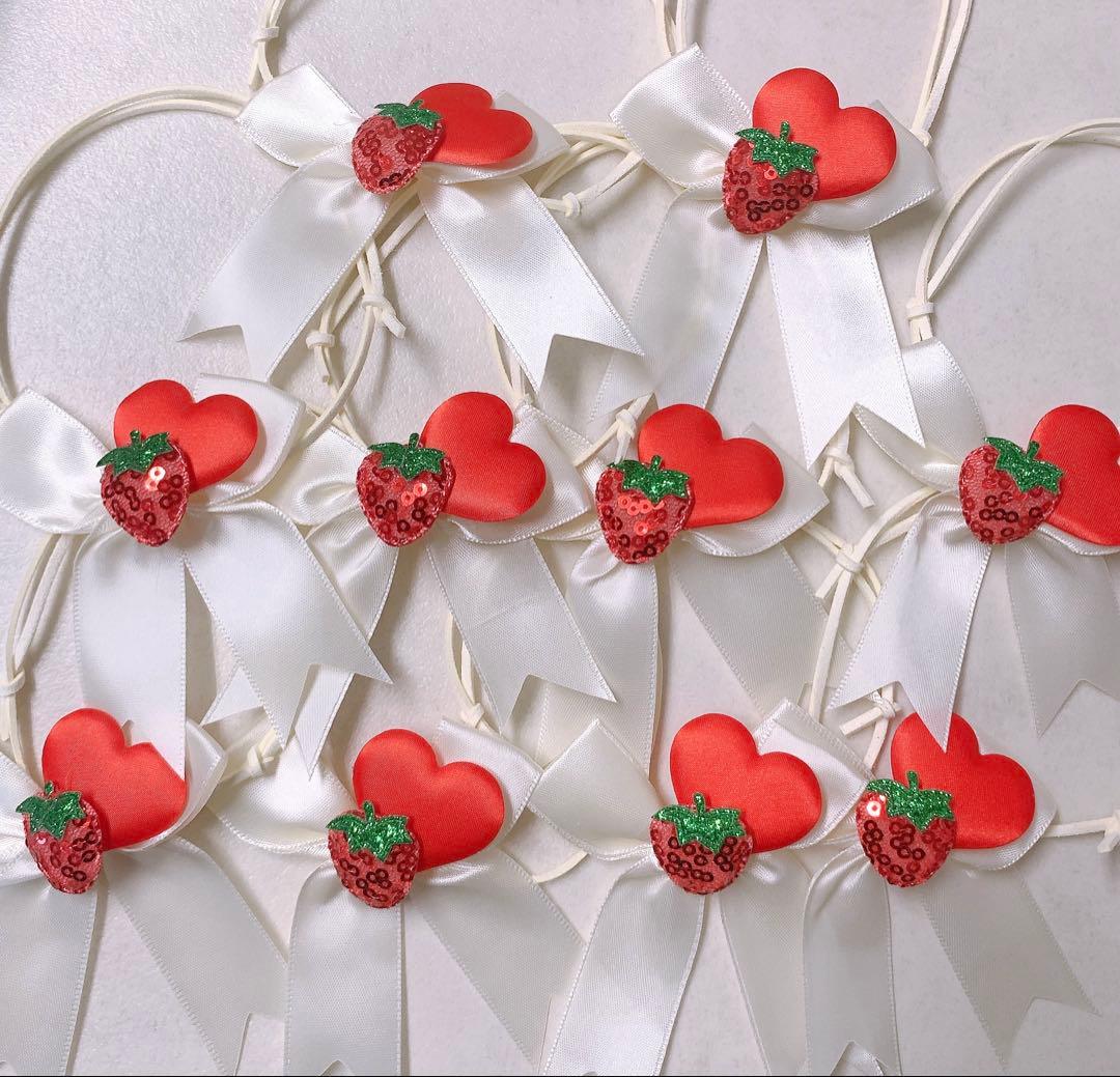 トリミング 様ご確認用No.1126 トリミングチョーカー　10本 いちご