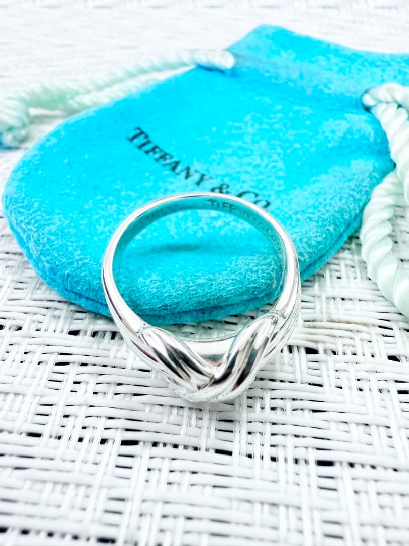 ティファニー　シグネチャー　指輪　リング　15号　研磨仕上げ済み美品　925