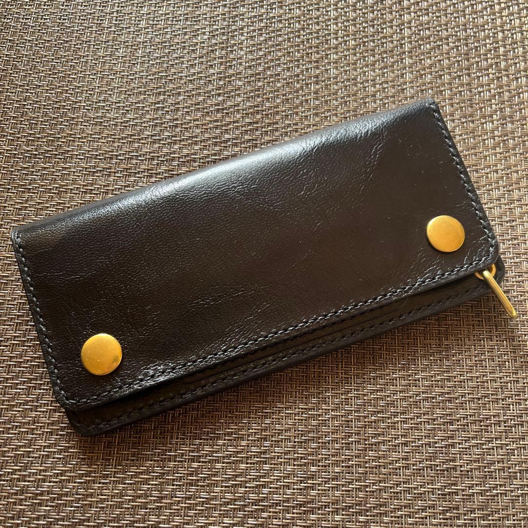 【週末限定価格】ゴート ロングトラッカーウォレット ブラス