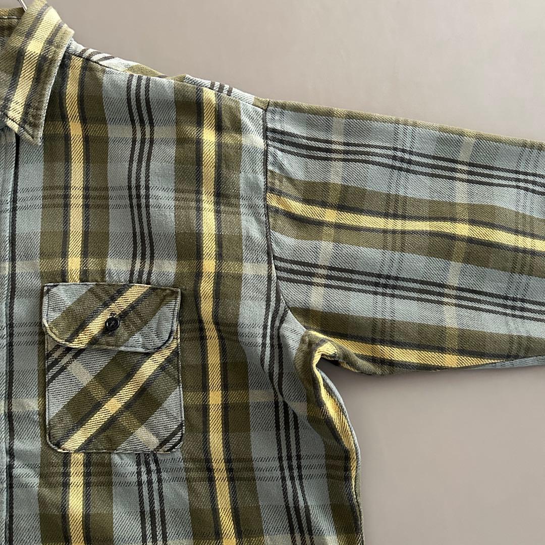 70-80s FIVE BROTHER USA製 フランネルシャツ XL