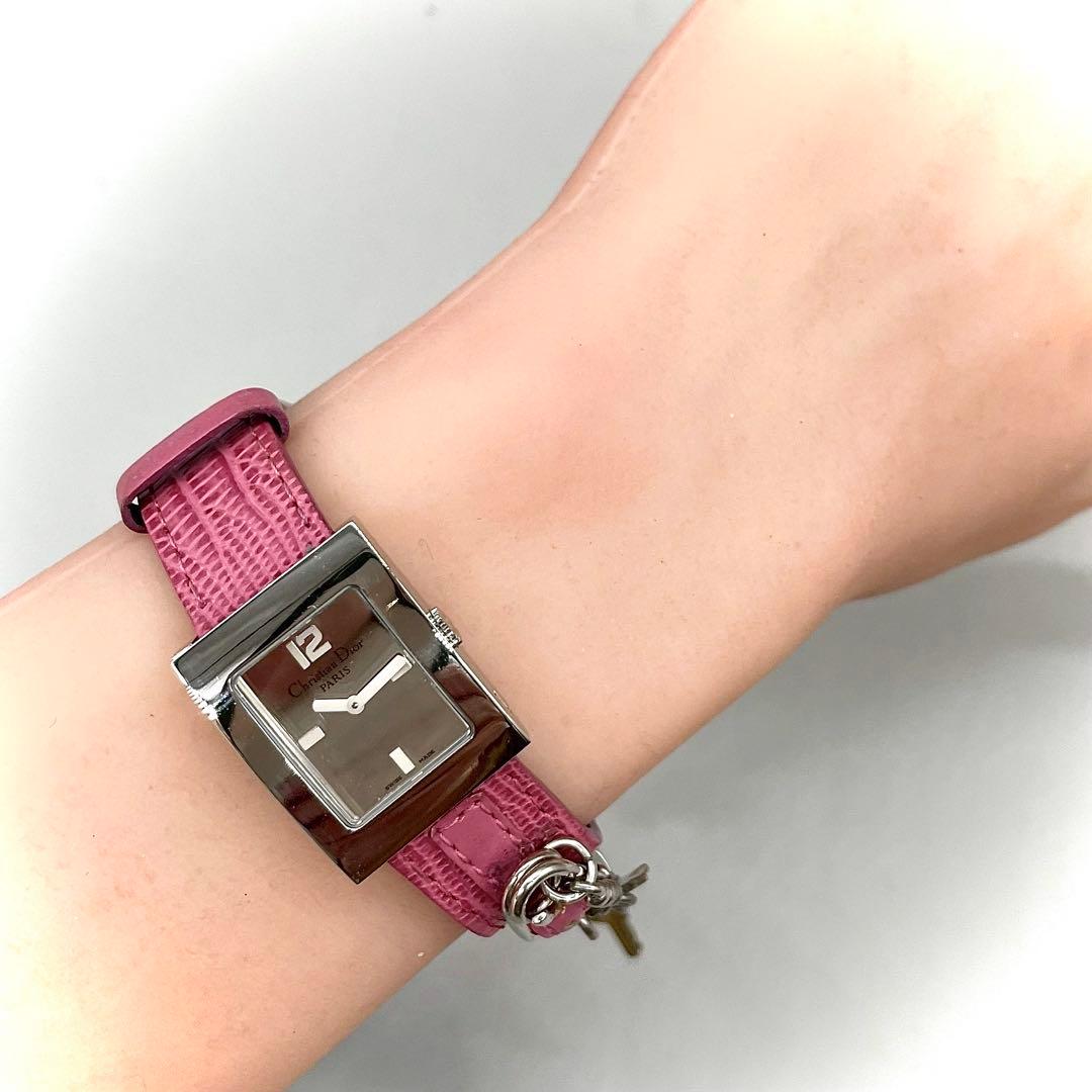 稼働品✨️Dior 腕時計 クォーツ マリス スクエア シルバー
