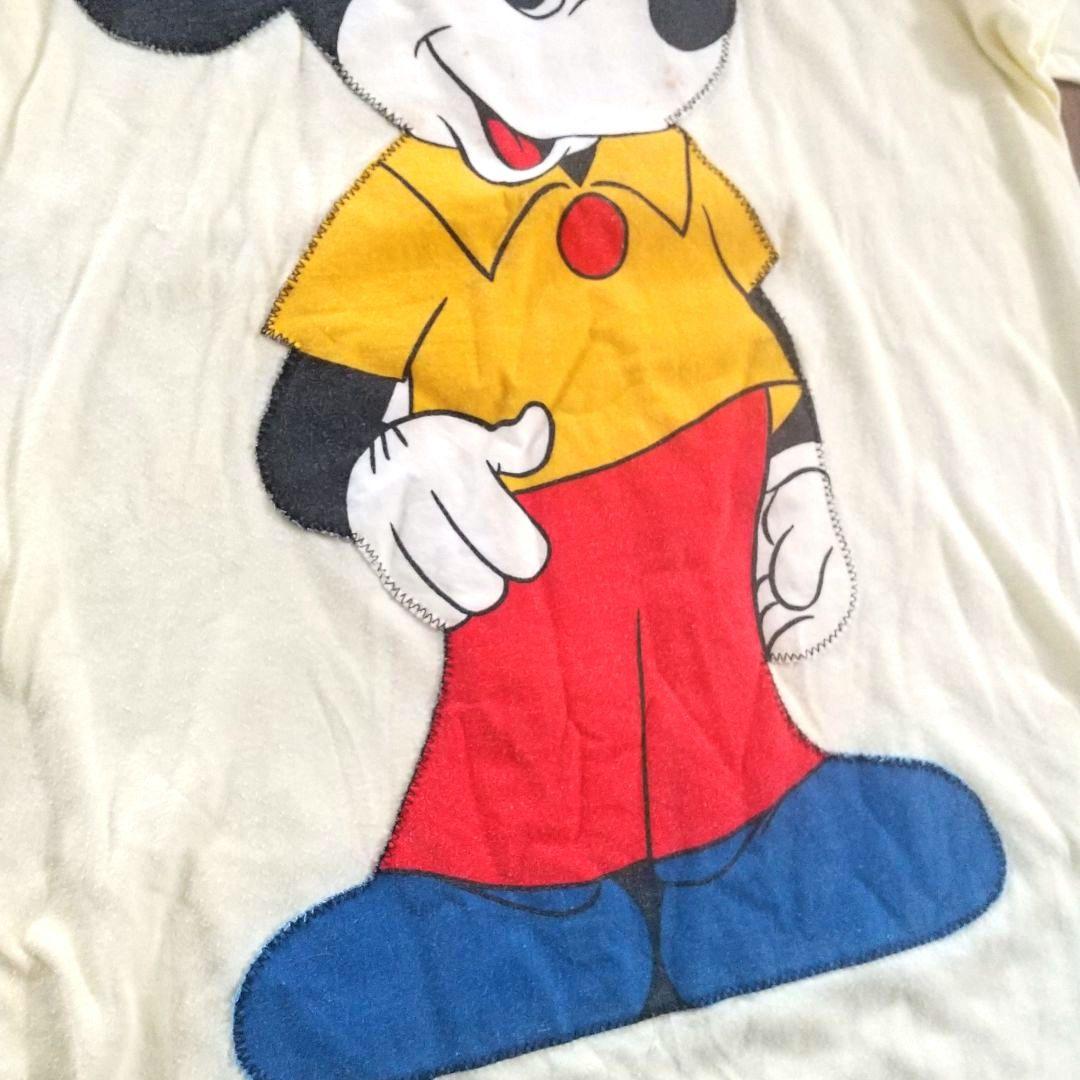 80s vintage mickey Tシャツ ディズニー 古着 パッチワーク