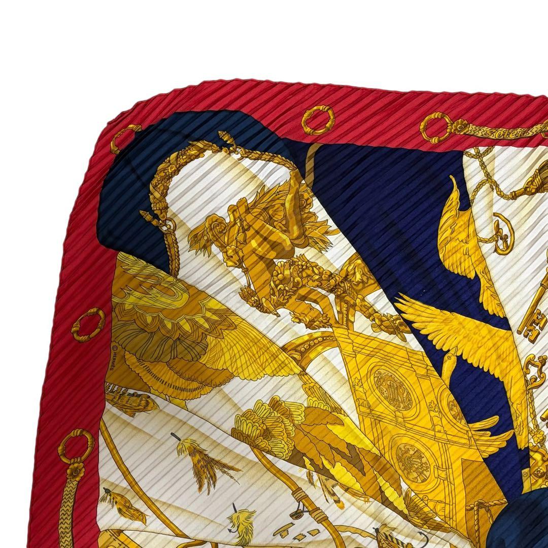 HERMES Soleil de Soie カレ90 プリセ シルクスカーフ