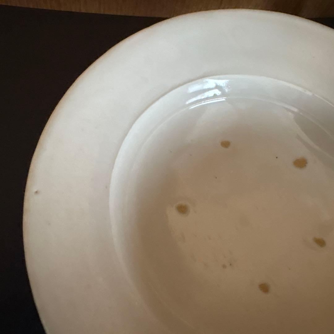 未使用品＊中本純也 白磁 リム皿 リム鉢