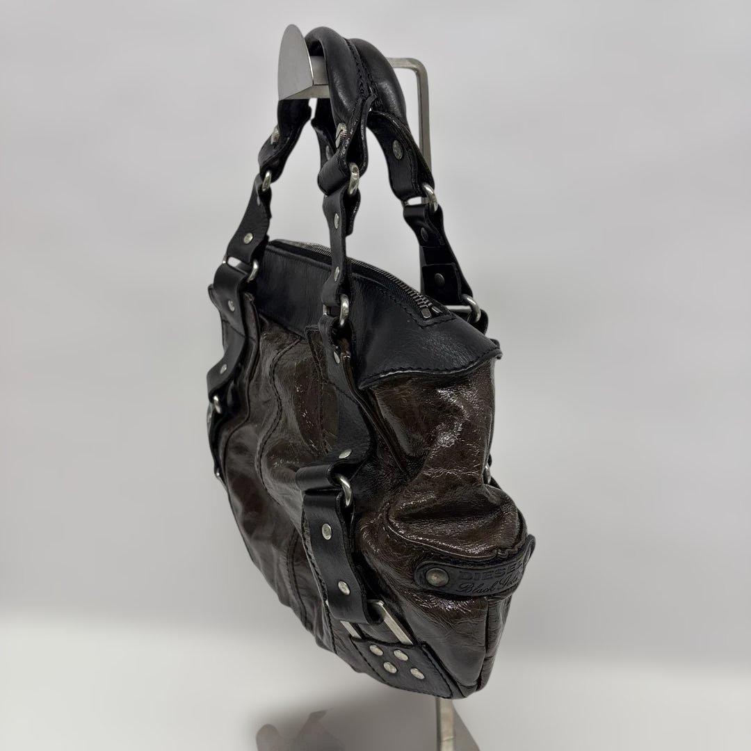 ✨美品✨DIESEL archive ディーゼル　ブラックゴールドバッグy2k⭐︎