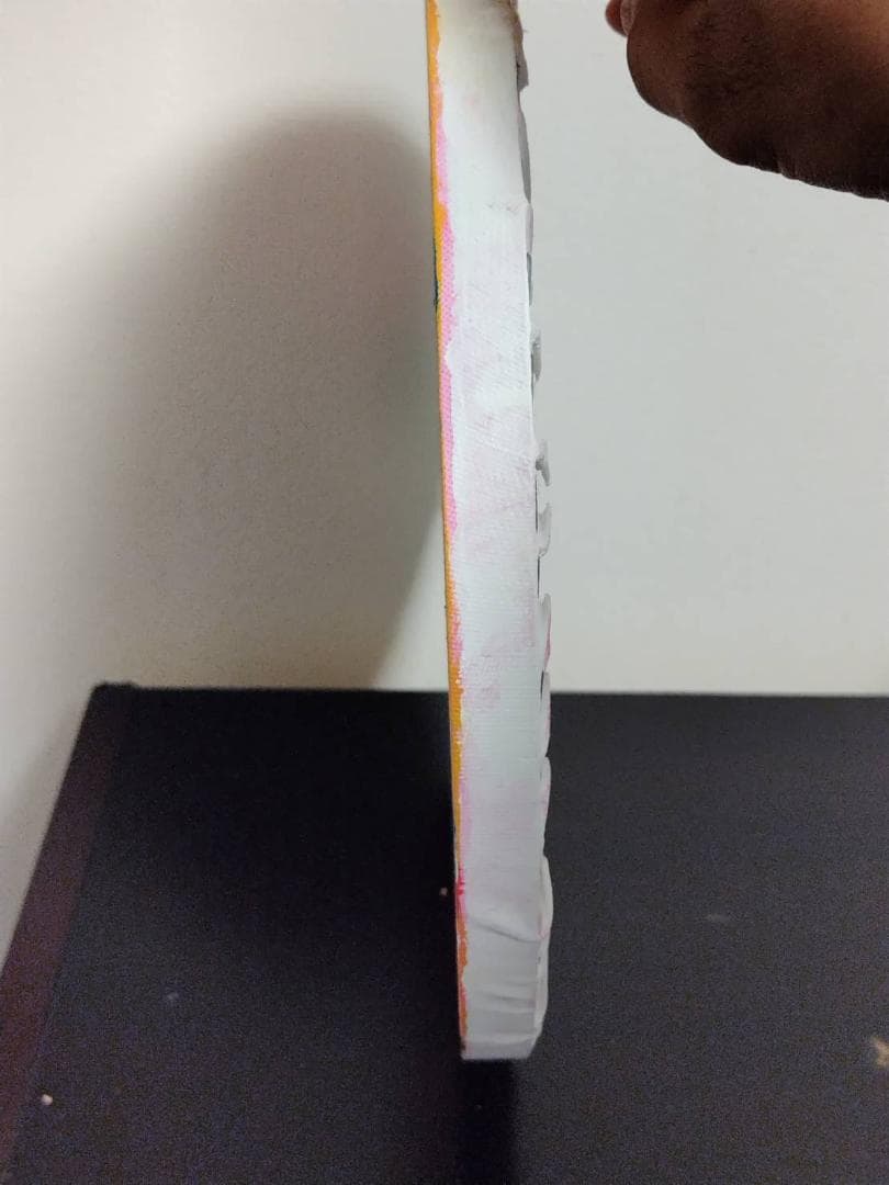 【値下 さまざまな家達】手書き アクリル画 丸形 高さ300m幅300mm