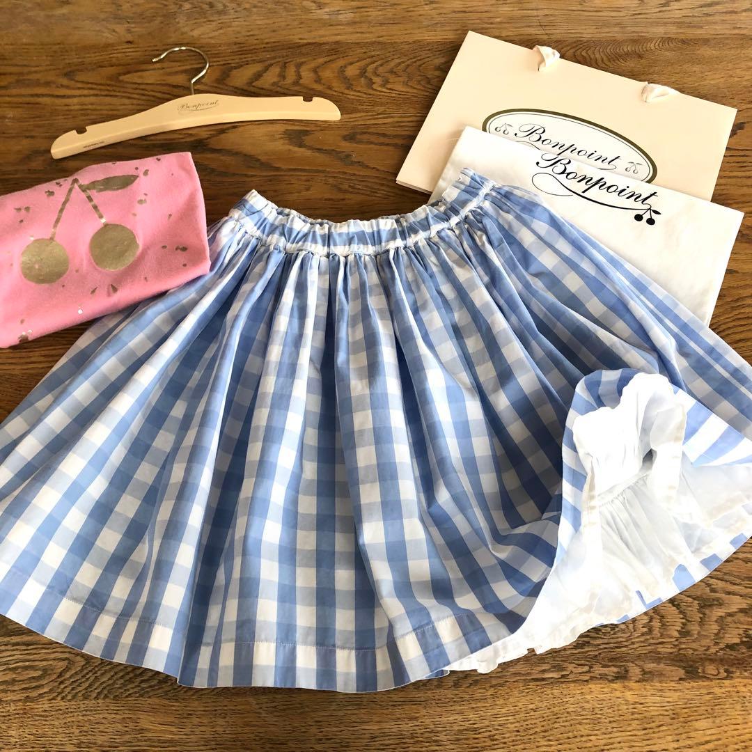 Bonpoint♡ギンガムチェック スカート 10a