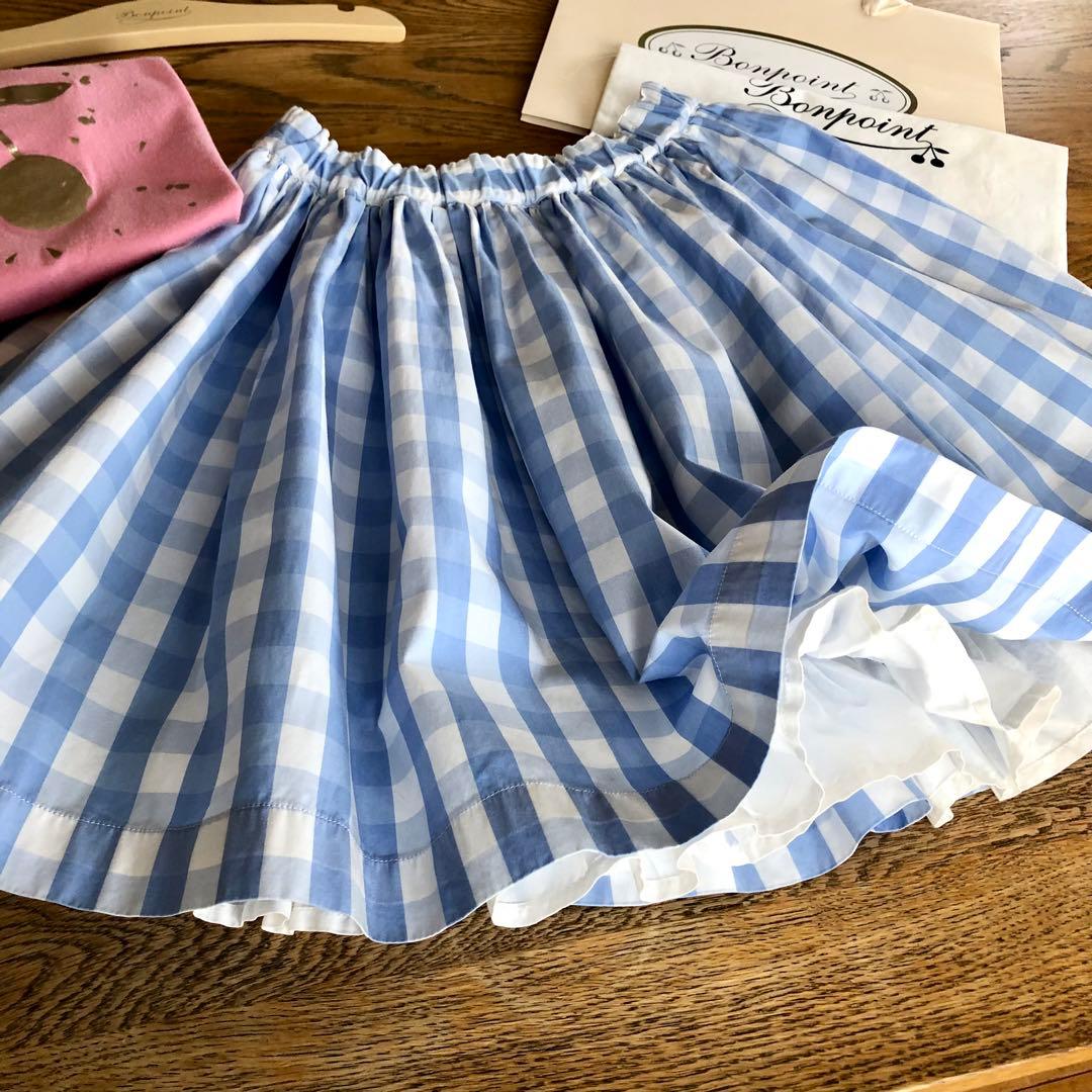 Bonpoint♡ギンガムチェック スカート 10a