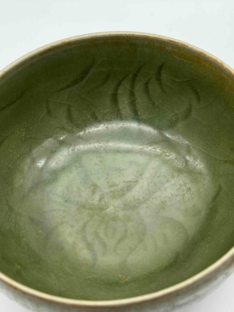 元時代から明時代　青磁　龍泉窯茶碗　大鉢 青磁茶碗　越州窯 唐物(D-65)