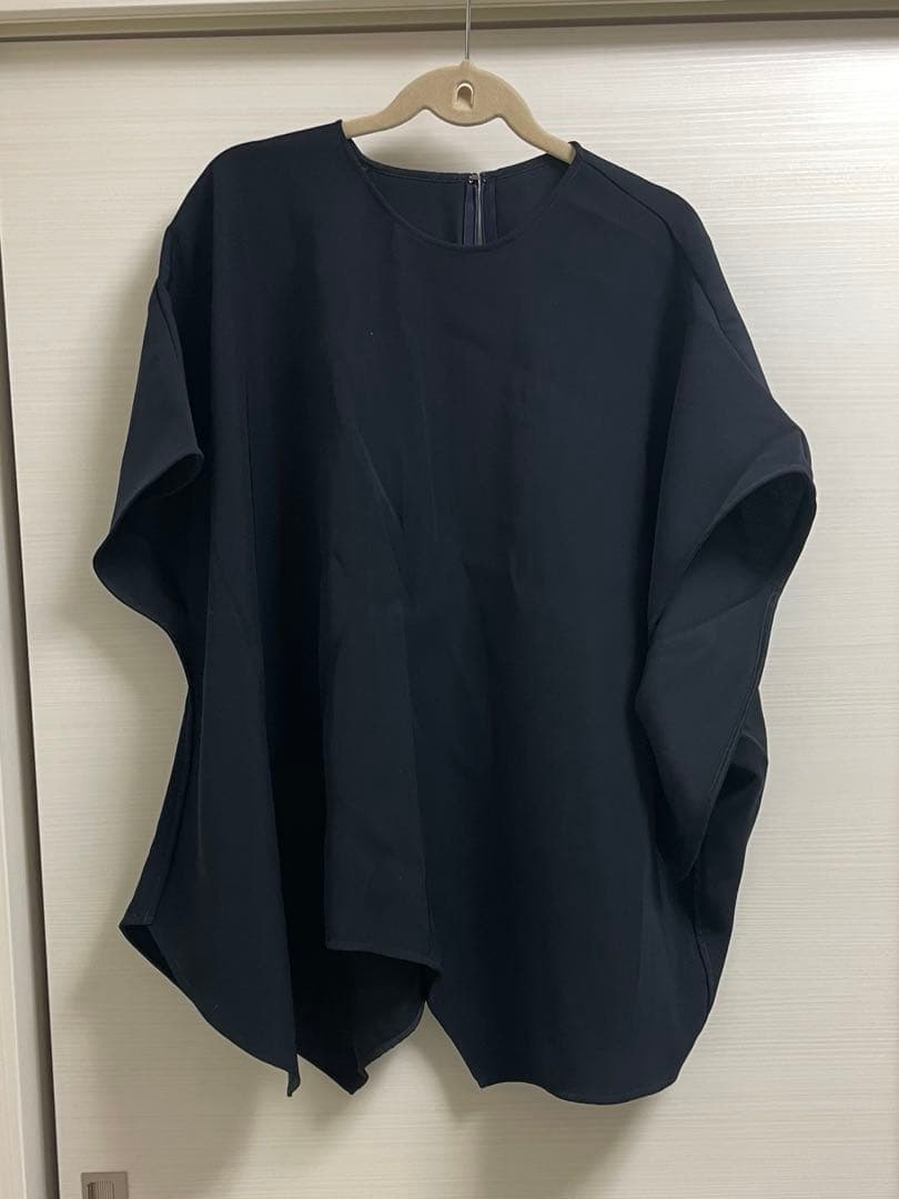 ENFOLD ランダムヘムプルオーバーブラウス　ネイビー 38