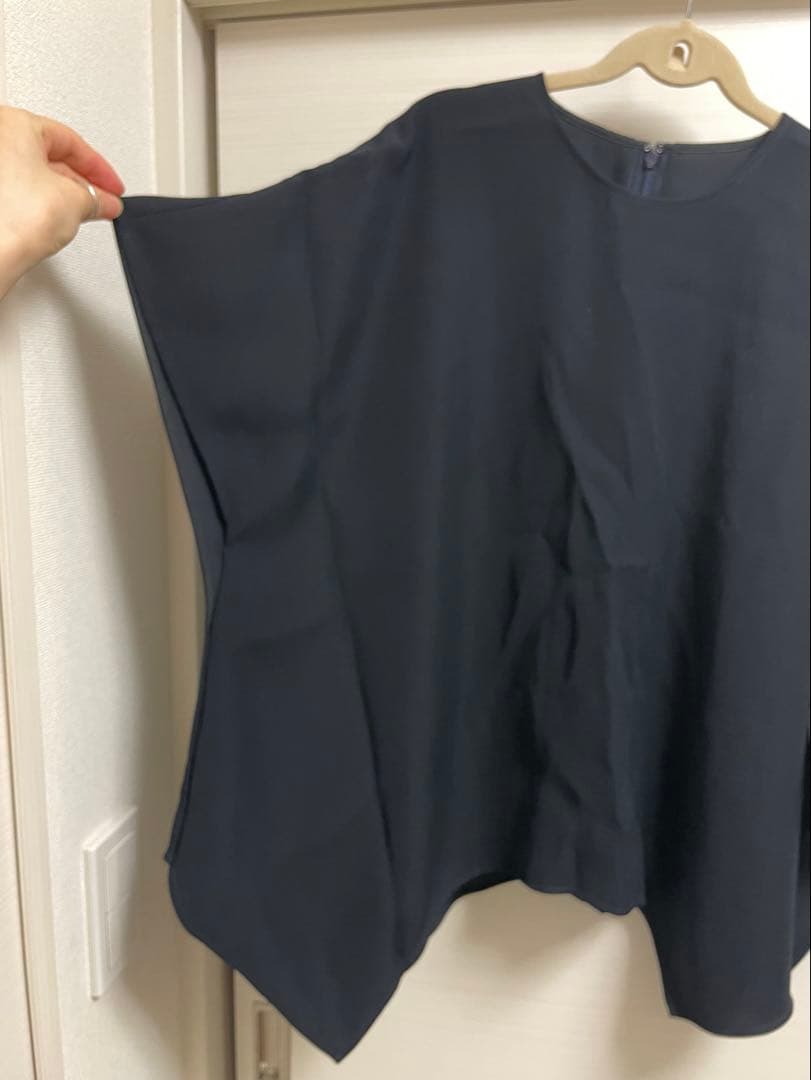 ENFOLD ランダムヘムプルオーバーブラウス　ネイビー 38