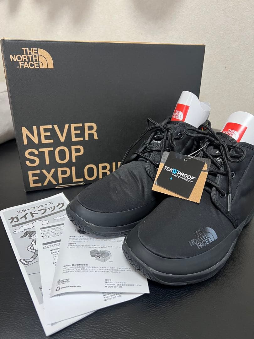 新品未使用ノースフェイス防寒ブーツ ブラック　25センチ