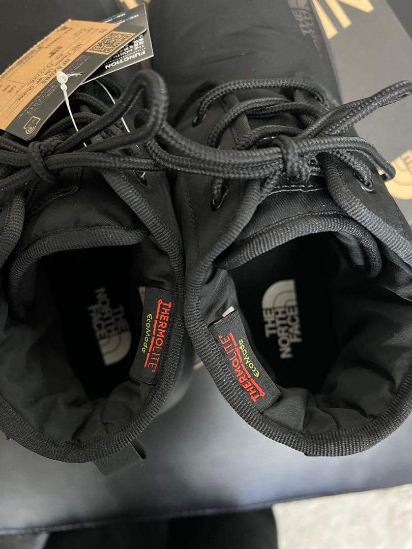 新品未使用ノースフェイス防寒ブーツ ブラック　25センチ