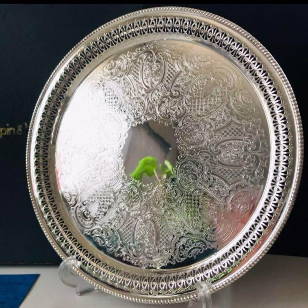 マッピン＆ウェッブ Mappin & Webb トレイ サルヴァ 透かし