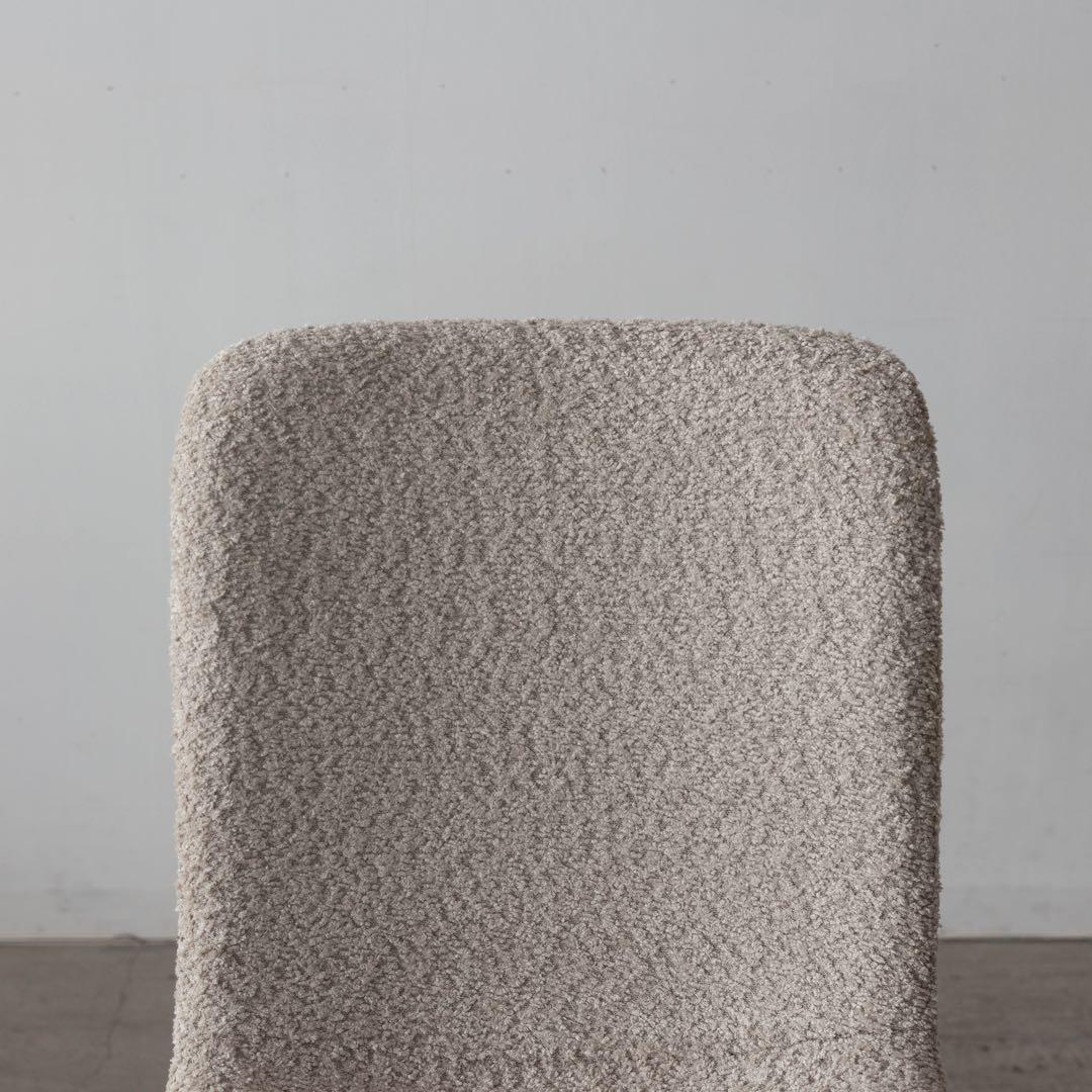 アイボリー　ファブリックダイニングチェア