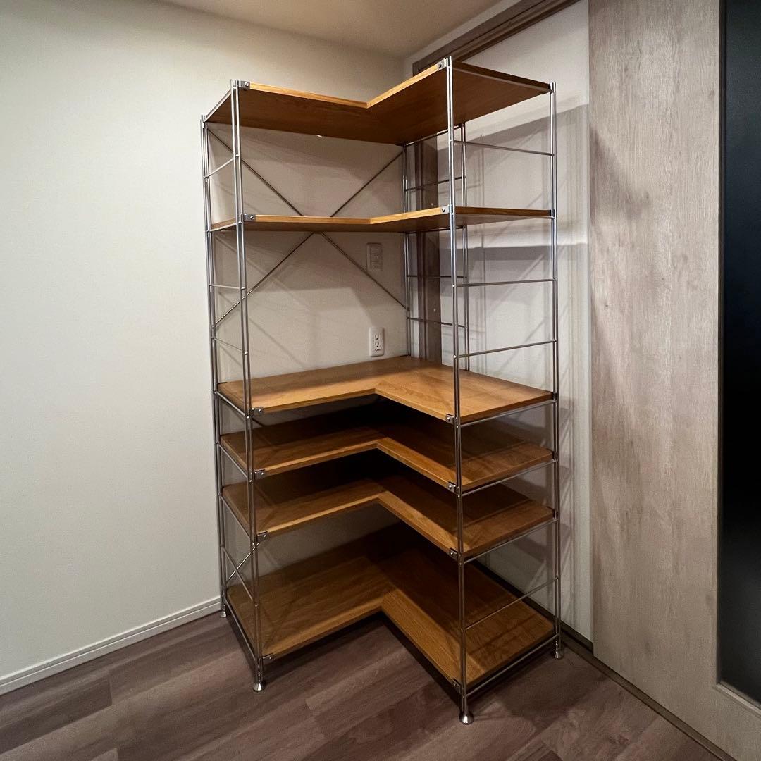 無印良品 ステンレスユニットシェルフ L字 6段セット