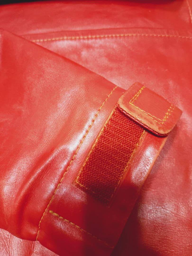 L＆KONDO ルコンド　マウンテンレザーパーカー　レッド