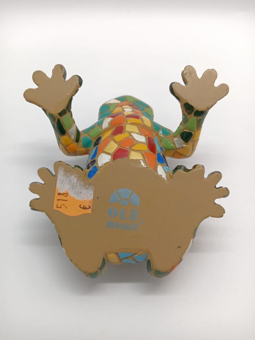 スペイン モザイク ガウディ カエル 置物 サクラダファミリア