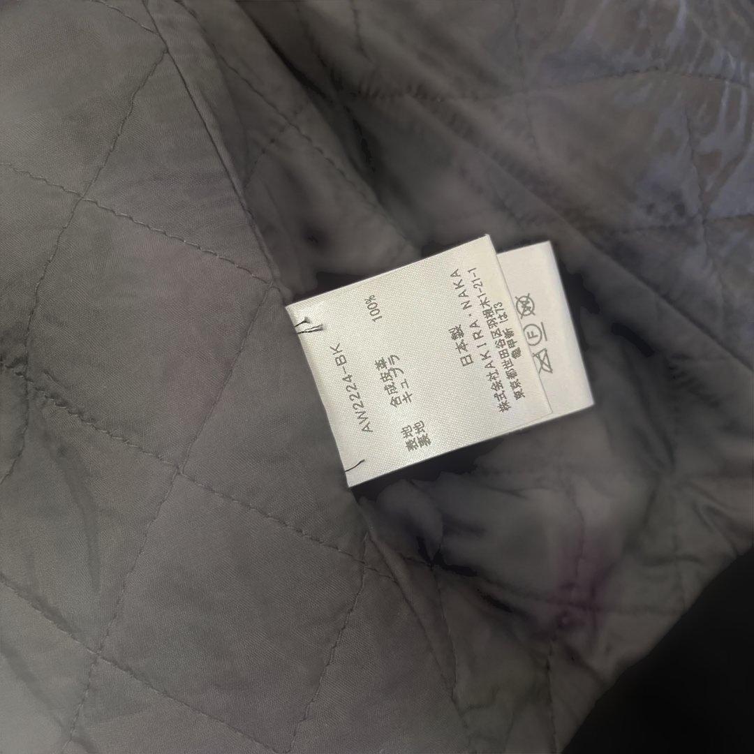 a*i様 黒いレザージャケット オーバーサイズ クロップド丈