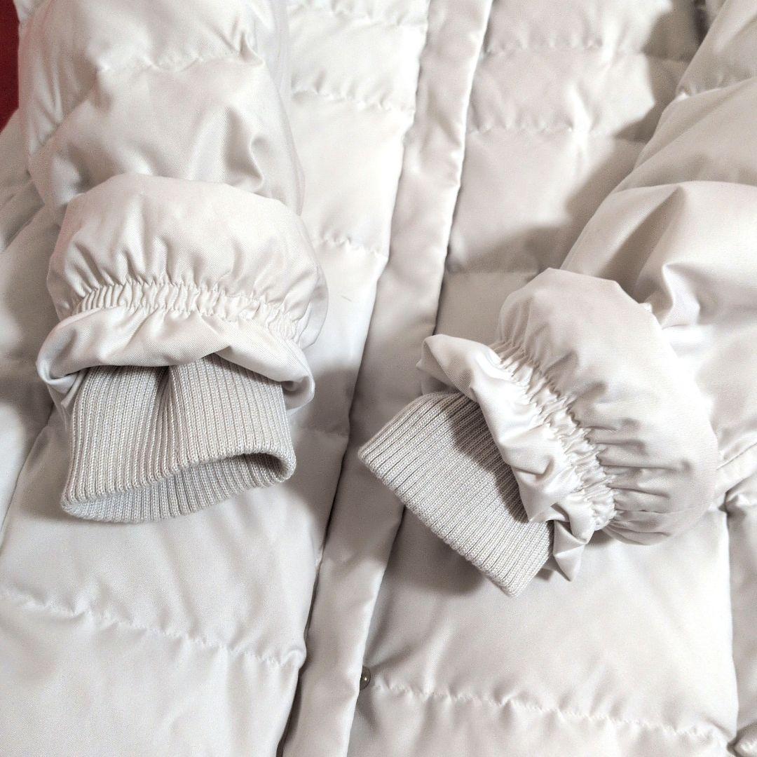 【未使用級】INDIVI ダウンコート ☆ホワイトフォックスファー☆／40