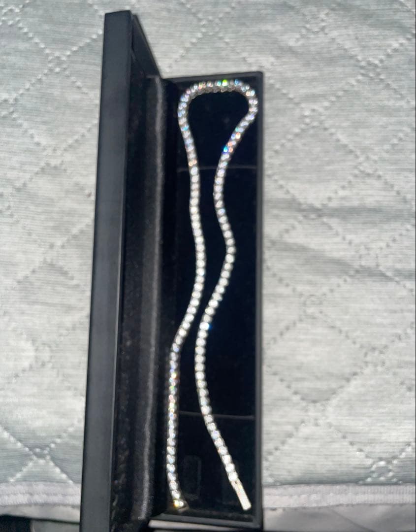 avalanche アヴァランチ　テニスチェーンネックレス　シルバー　50センチ