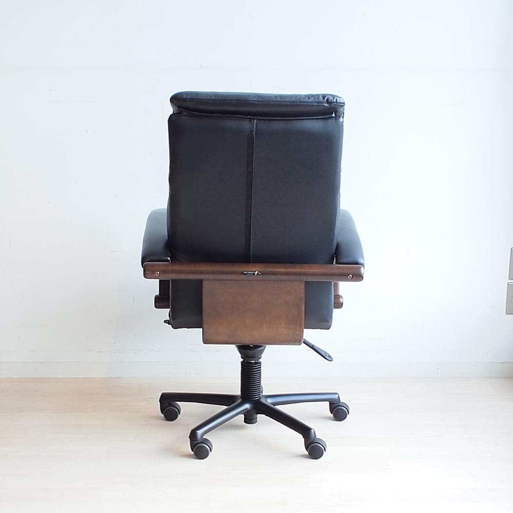 冨士ファニチア/FUJI FURNITURE 本革 デスクチェア ハイバック