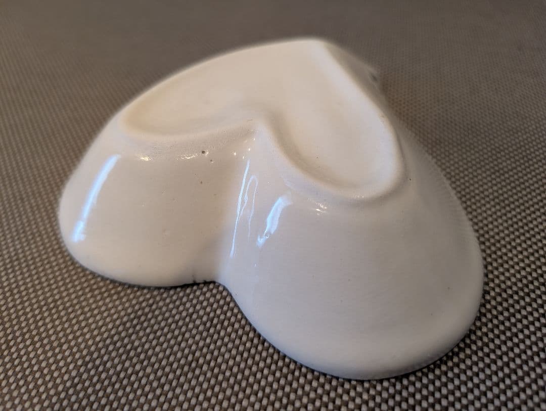 モロッコ　フェズ陶器　お皿　2枚セット　ハート型