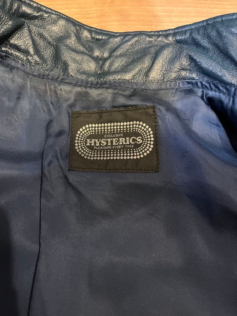 ゆすらうめ　雑誌掲載 ヒステリックグラマー レザージャケット ネイビー