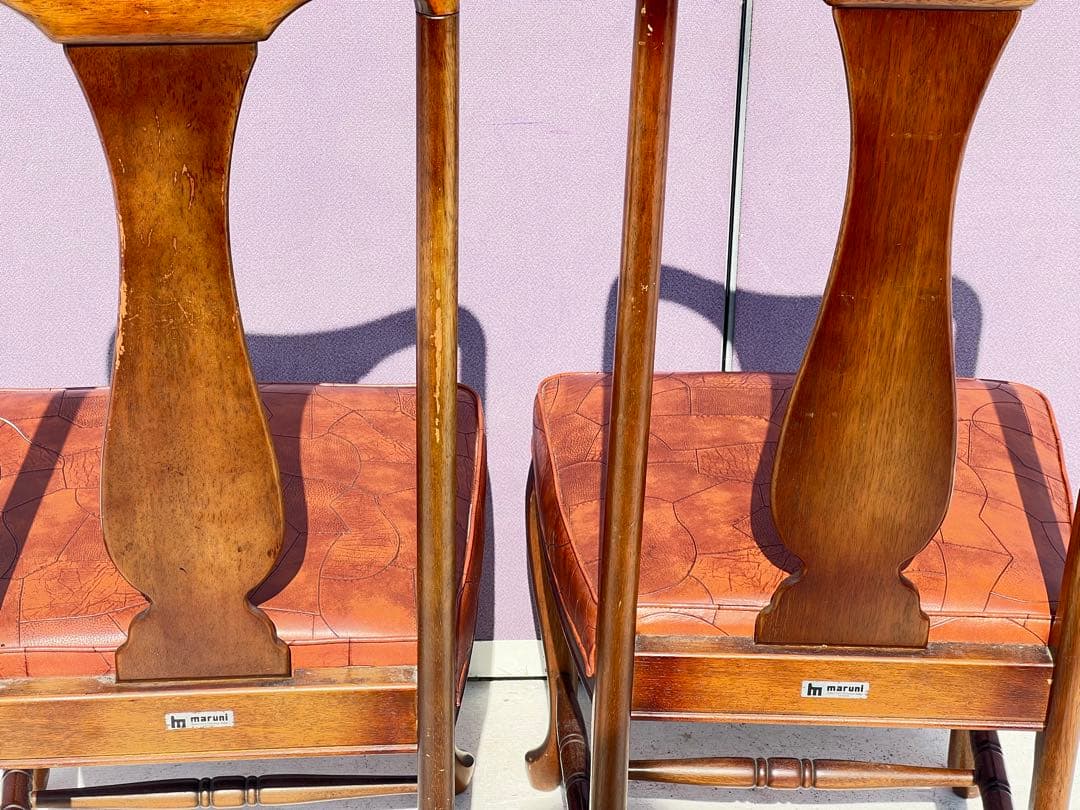 クラシックダイニングチェア 2脚セット1980年代 マルニ 地中海シリーズ
