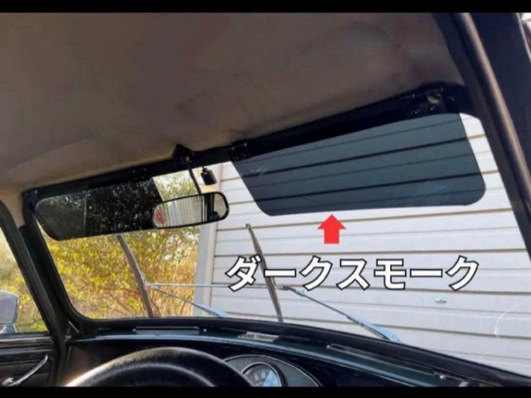 【新品】ローバーミニ用 アクリルサンバイザー マークⅢ 左右 ダークスモーク