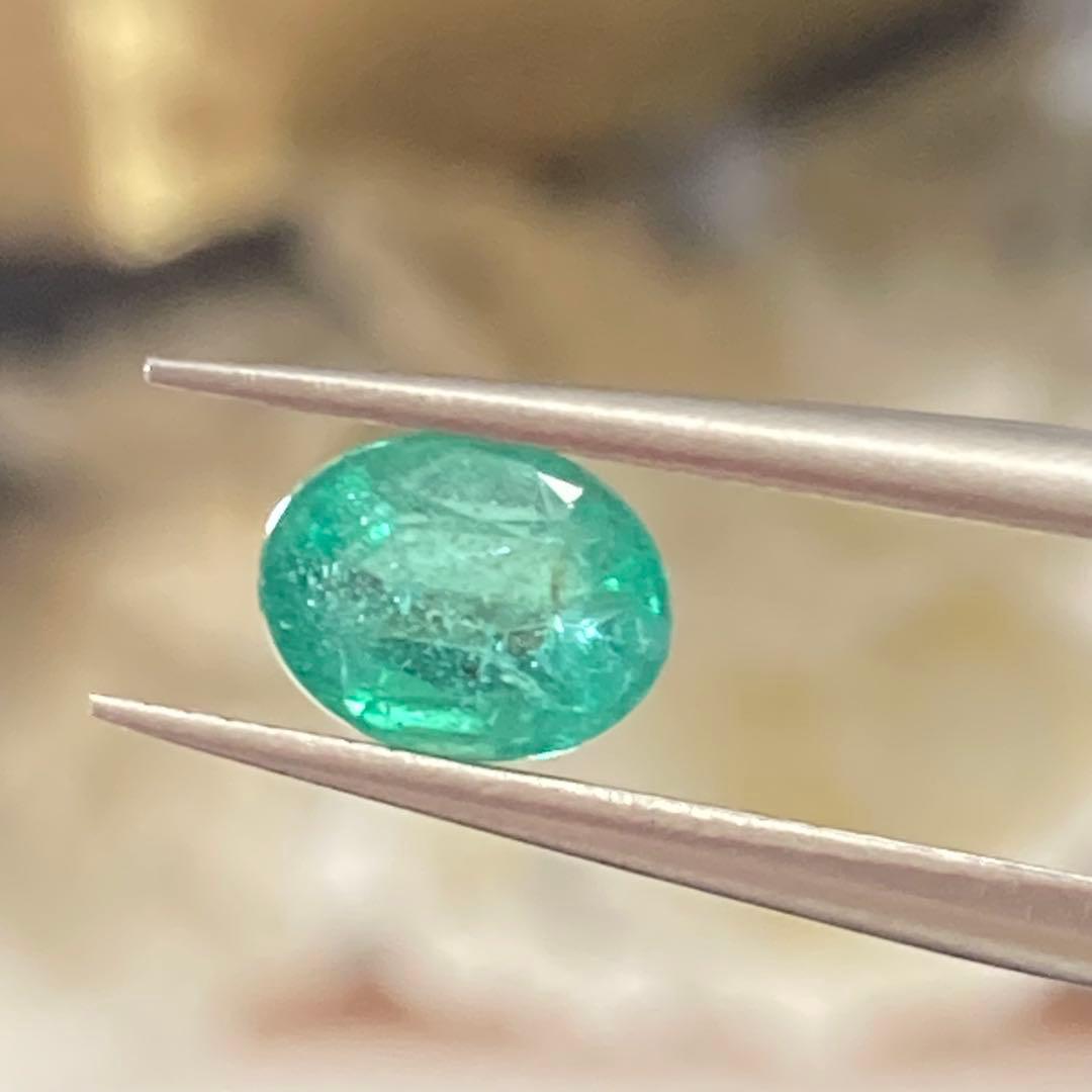 Silver925 18kgp エメラルドリングorネックレストップ