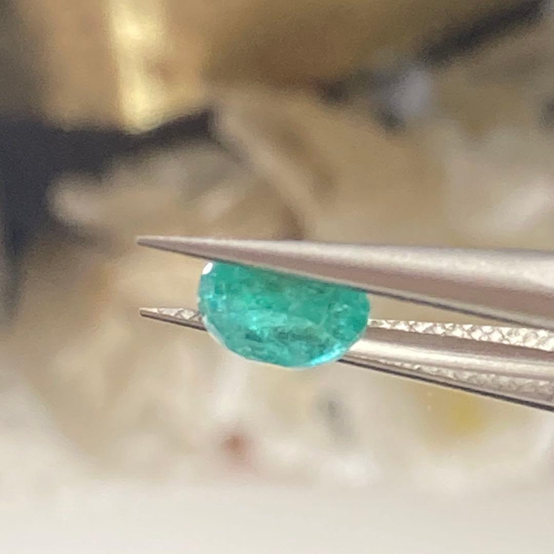 Silver925 18kgp エメラルドリングorネックレストップ