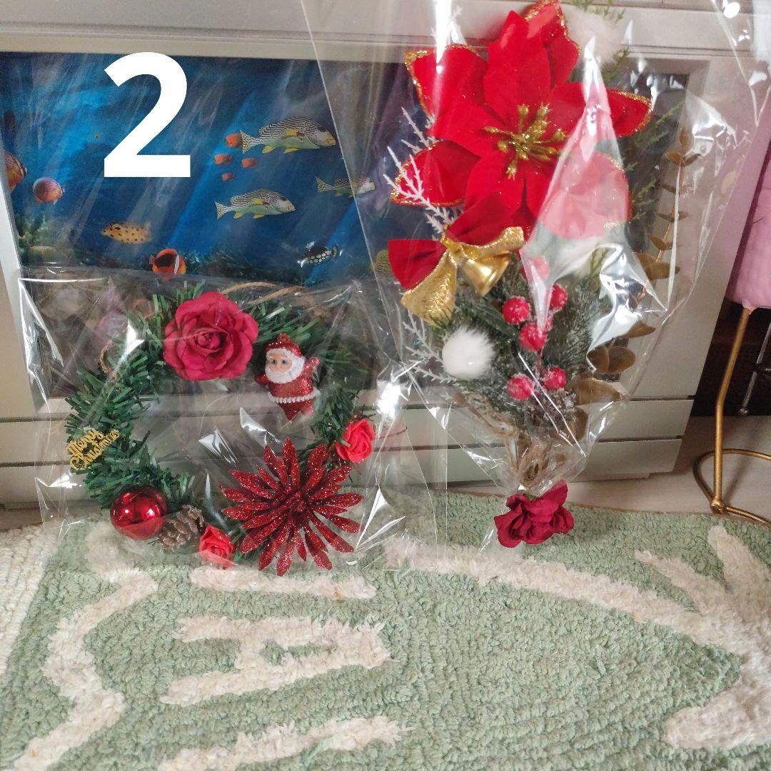 クリスマス飾り　リース&ブーケ
