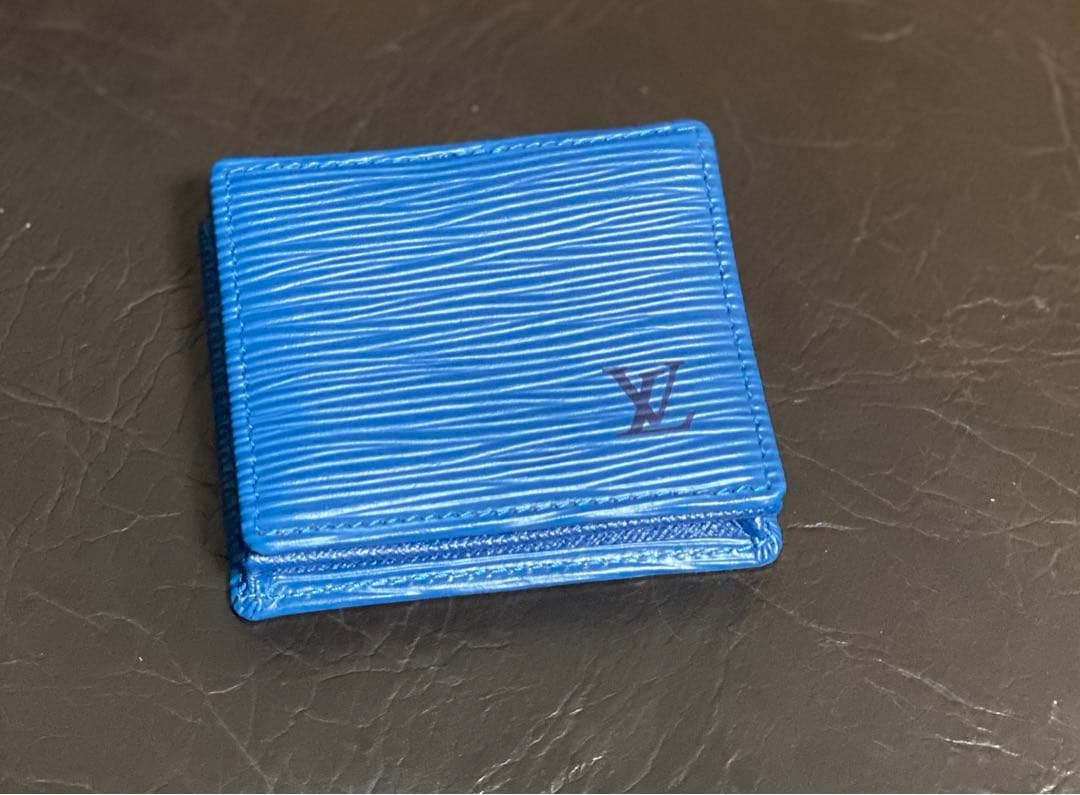 ミン☆ルイヴィトン エピ トレドブルー ポルトモネボワット